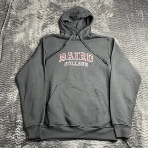 Baird‎ college Hoodie Men’s Size M black Heavyweight Pullover